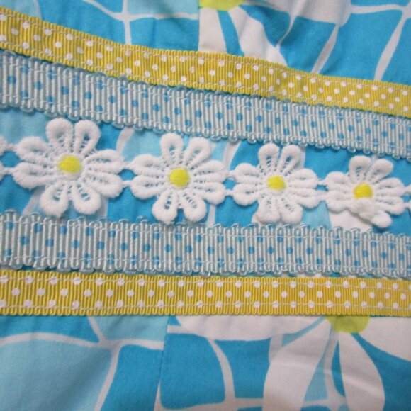 Halter Tops Dune Buggy Ladybug Print Daisy Bright Pink Lime B - Picture 7 of 8